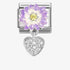 Nomination Silver Lilac Daisy With Heart Charm