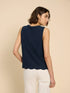 White Stuff Silvia Cut Out Vest French Navy