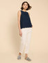 White Stuff Silvia Cut Out Vest French Navy