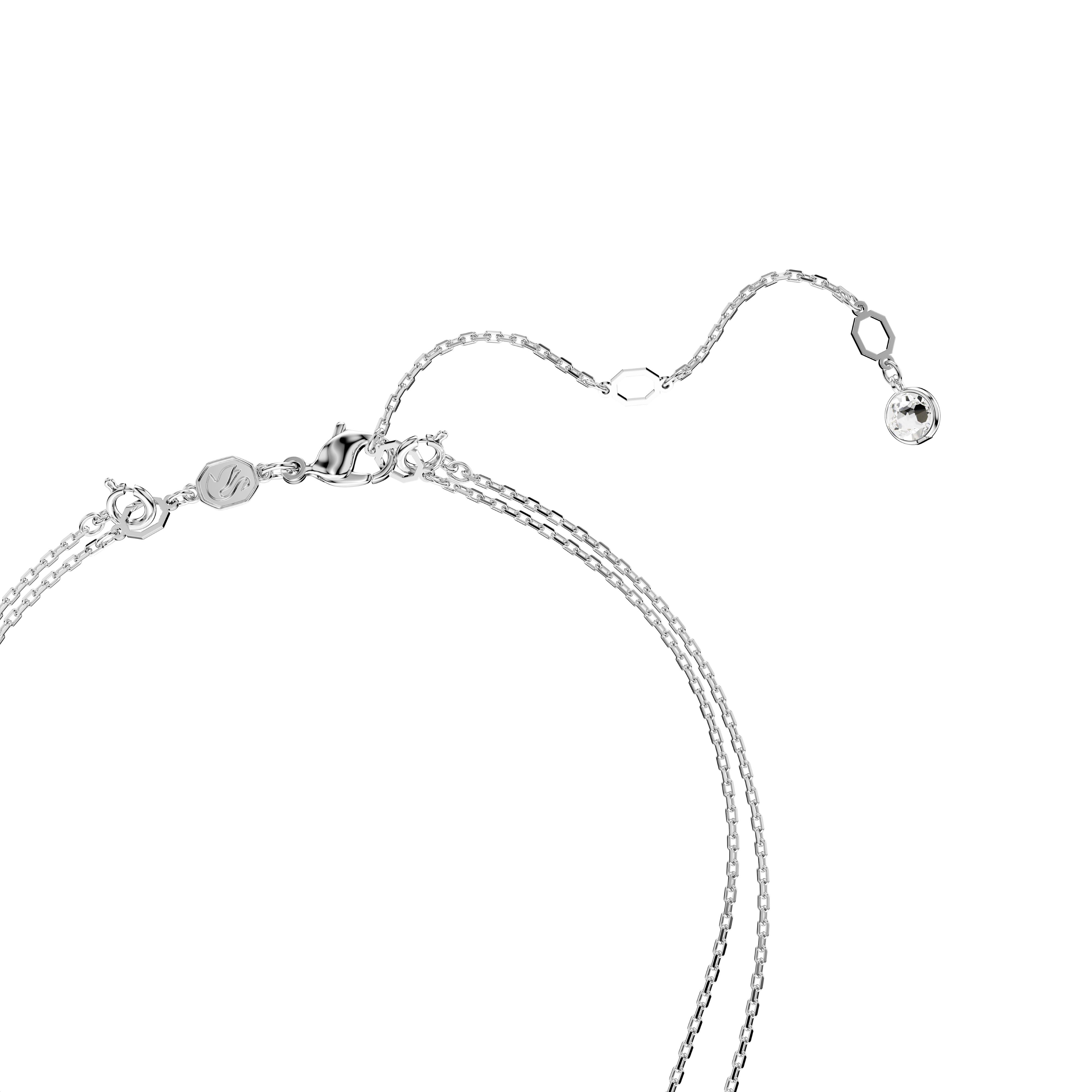 Swarovski Rhodium Meteora Layered Necklace