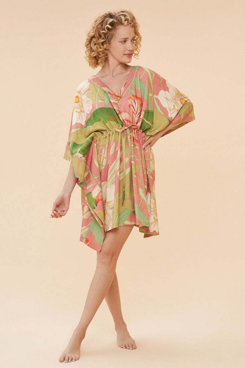 Powder Beach Cover Up - Delicate Tropical - Candy