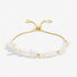 Joma Manifestones White Jade Gold Bracelet