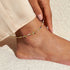 Joma Multistone Gold Anklet