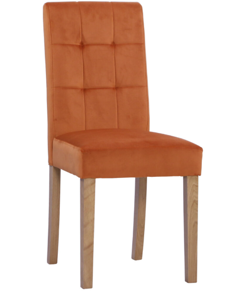 Dorchester Light Oak Ashbury Velvet Chair In Sunset – Tylers