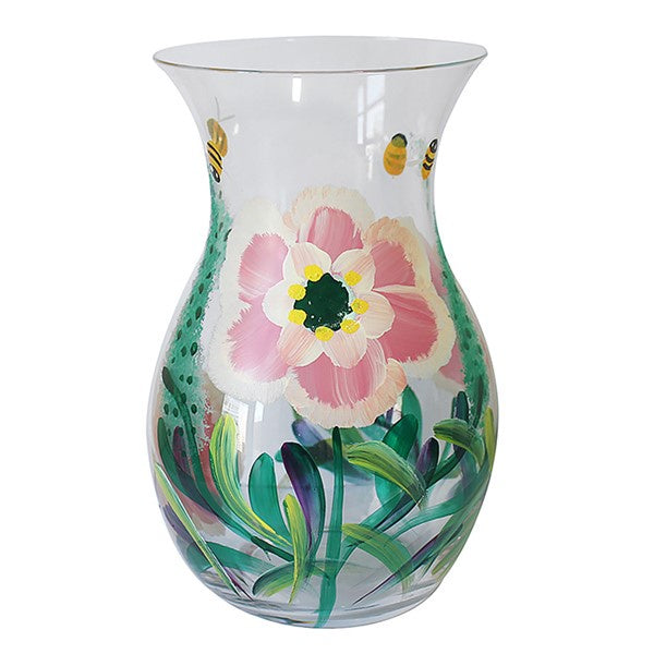 Flower Vase Glass Peony