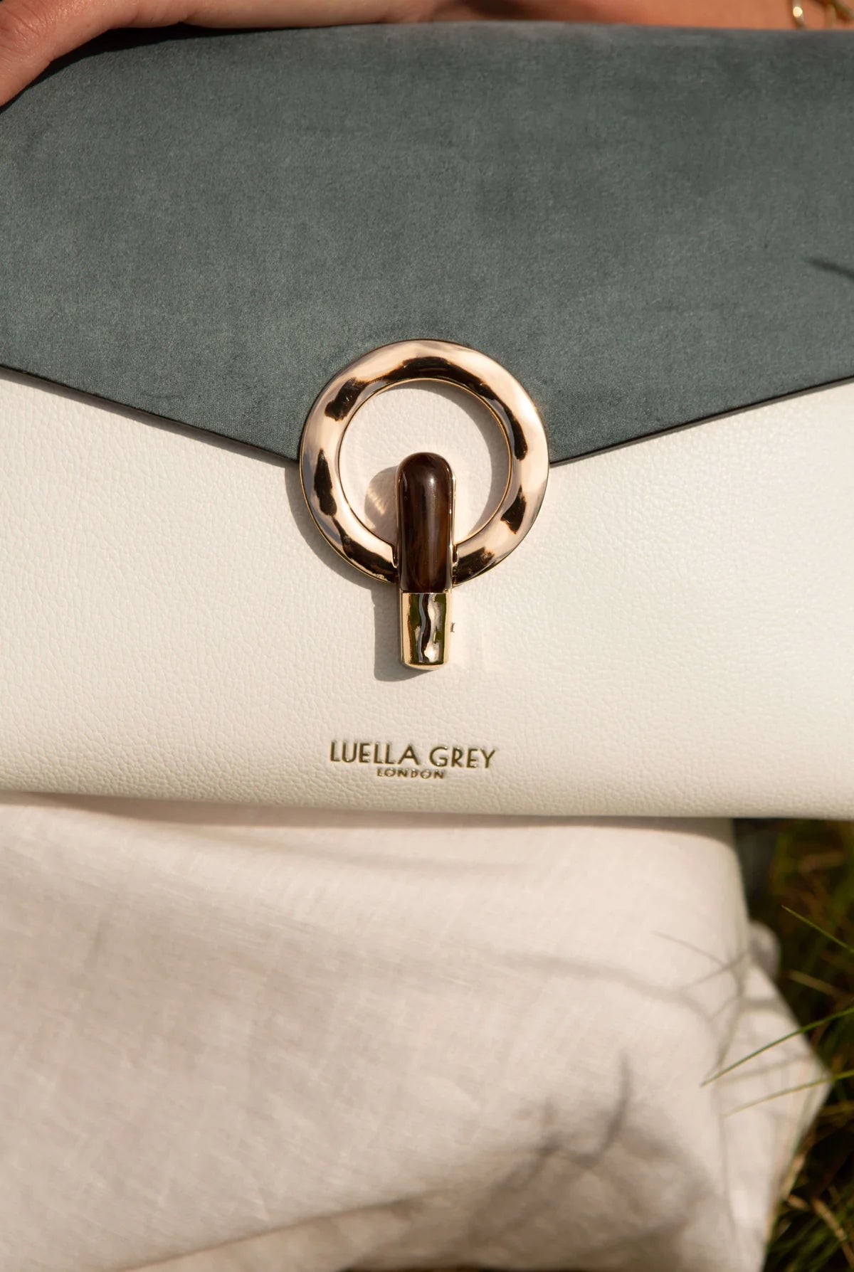 Luella Grey Anoushka CrossBody Bag White/Sea Green