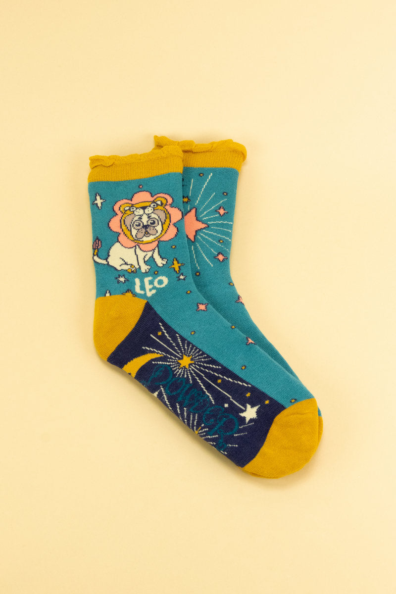 Powder Zodiac Ankle Socks Leo