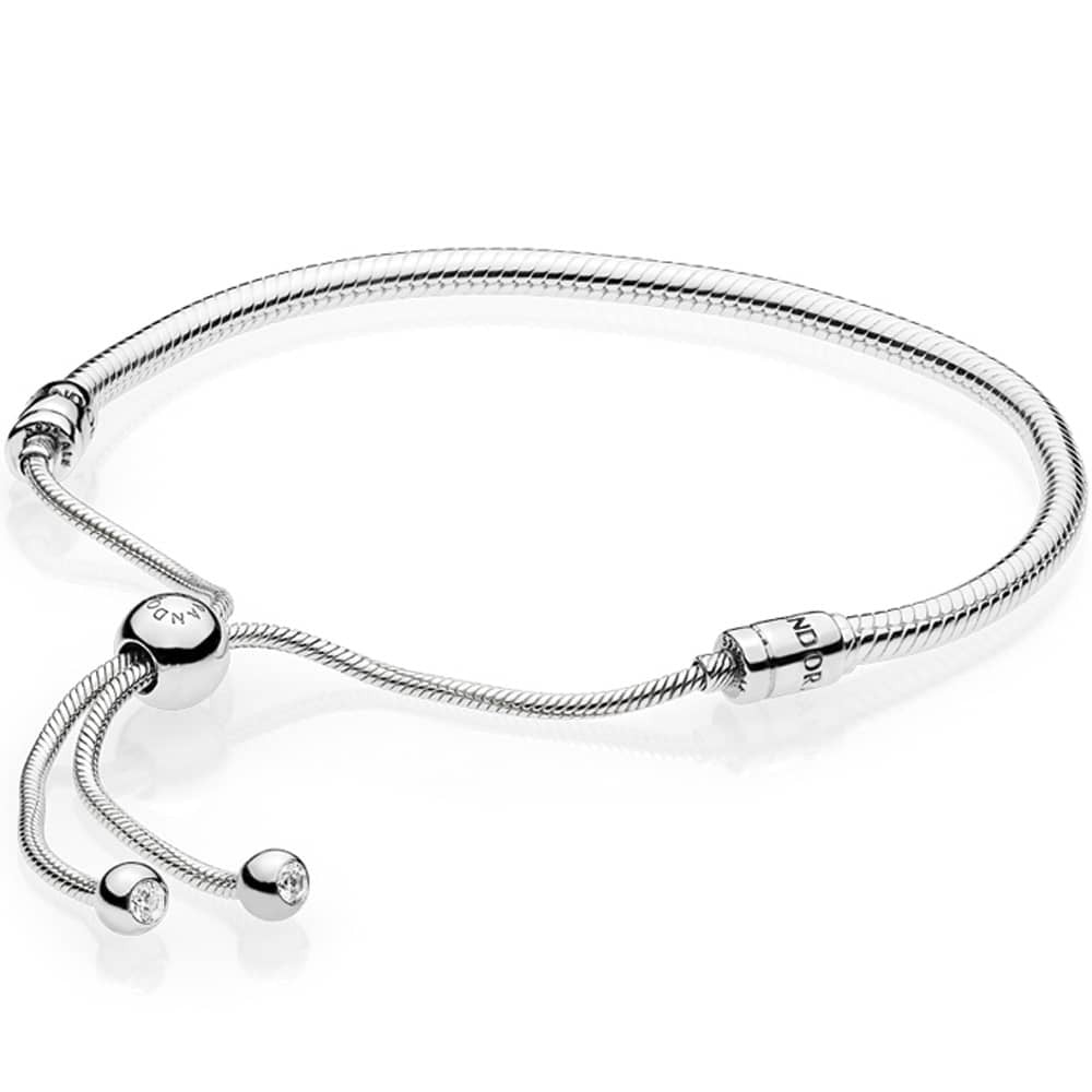 Pandora Moments Pandora Completed Charm Bracelet Silver Charm