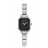 Nomination Watches- Stainless Steel Paris Rectangular Watch With Black Face