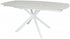 Twist Dining Table - White Glass