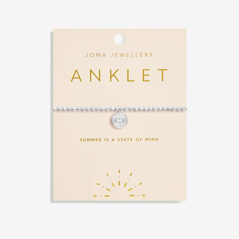 Joma Coin Silver Anklet