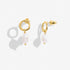 Joma Solaria Baroque Pearl Loop Hoop Earrings
