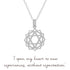 Mantra Heart Chakra Necklace | Sterling Silver
