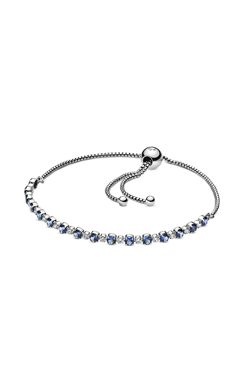 Pandora Blue and Clear Sparkling Strand Statement Bracelet
