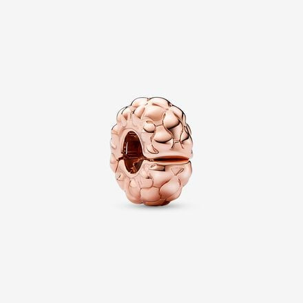 Pandora Studded Clip Charm Rose gold plated