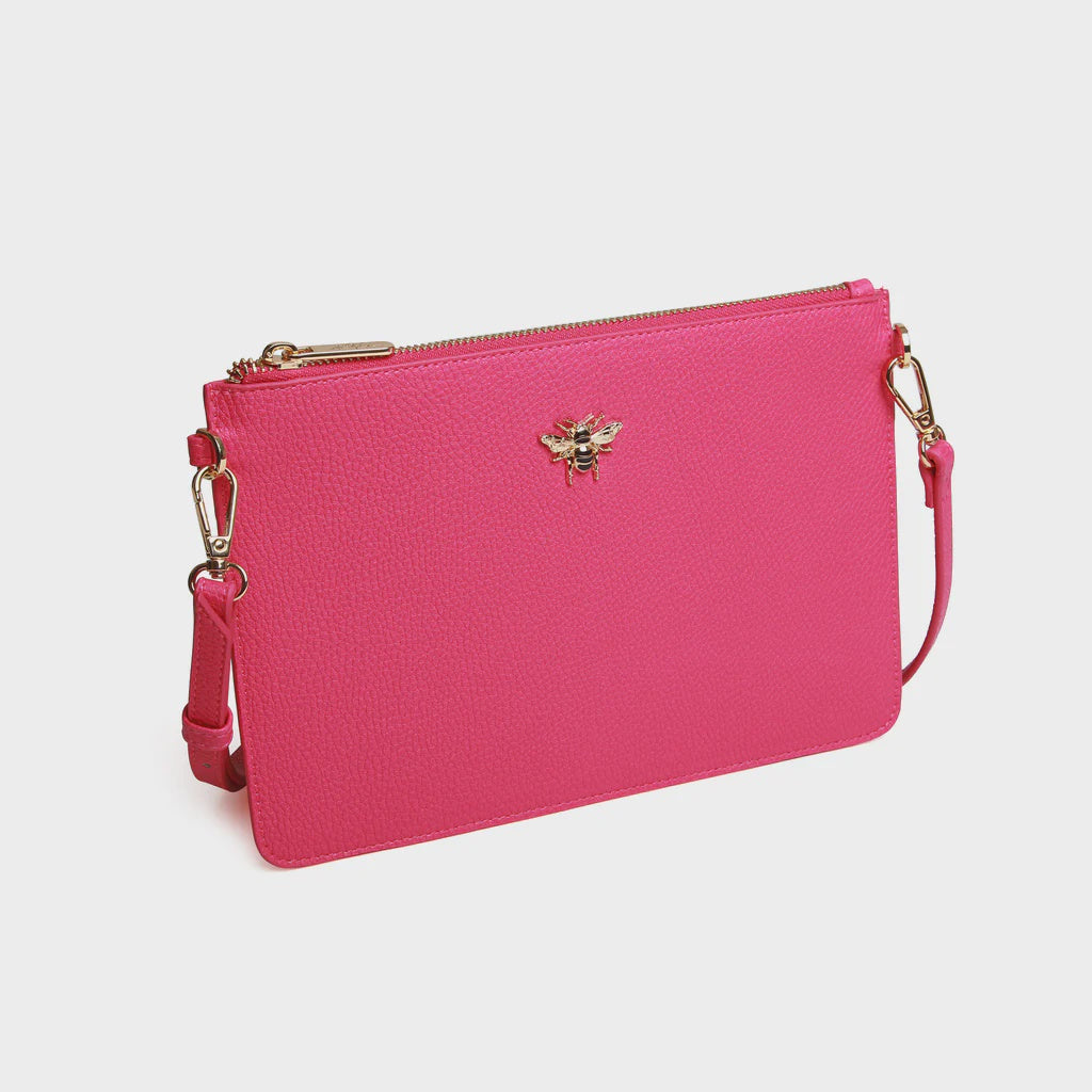 Kate Spade Pink Saffiano Leather Top Zip Slim Crossbody Bag Kate Spade