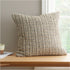 Bianca Fine Linens Amble Linen Blend Cushion Natural and Charcoal Grey