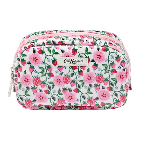 Cath Kidston Make Up Bag with Mirror Strawberry