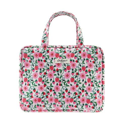 Cath Kidston Two Part Wash Bag with Handles Strawberry