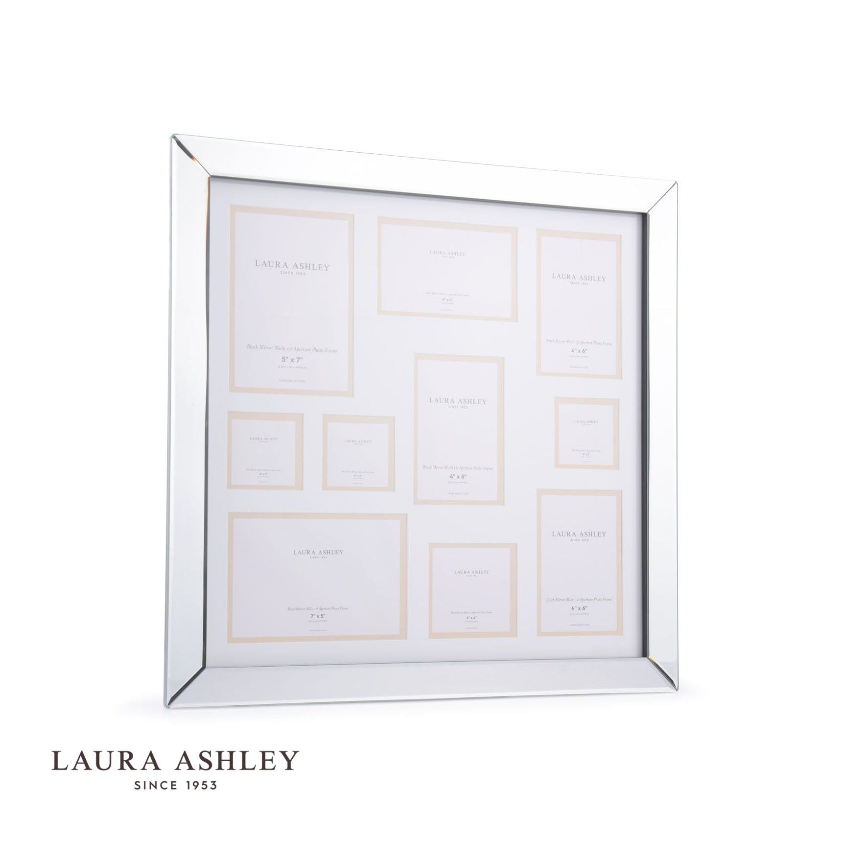 Laura Ashley 10  Aperture Block Multi Photo Frame LA3549854-Q