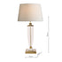 Laura Ashley Carson Antique Brass & Crystal LA3599058-Q Table Lamp Base Extra-Large