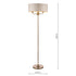 Laura Ashley Sorrento Antique Brass 3 Light Floor Lamp LA3622148-Q with Ivory Shade