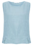 Amazing Woman Lucie Linen Top Ice Blue