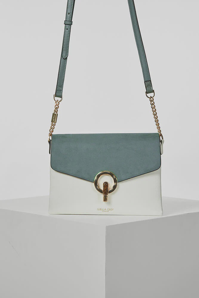 Luella Grey Anoushka CrossBody Bag White/Sea Green