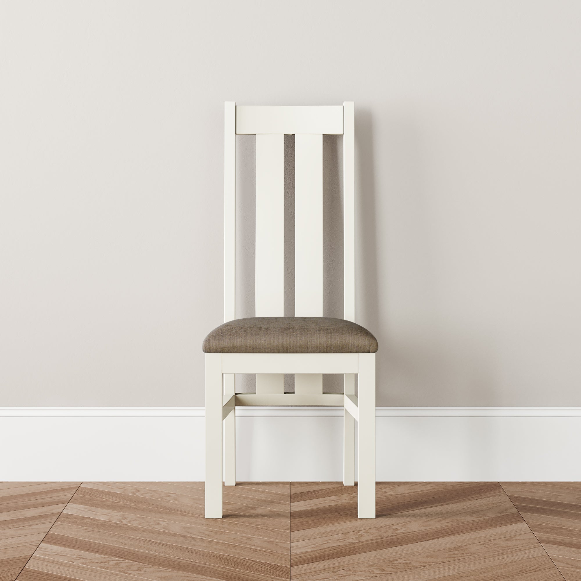 Richmond Twin Slat Style Dining Chair - Fabric Seat