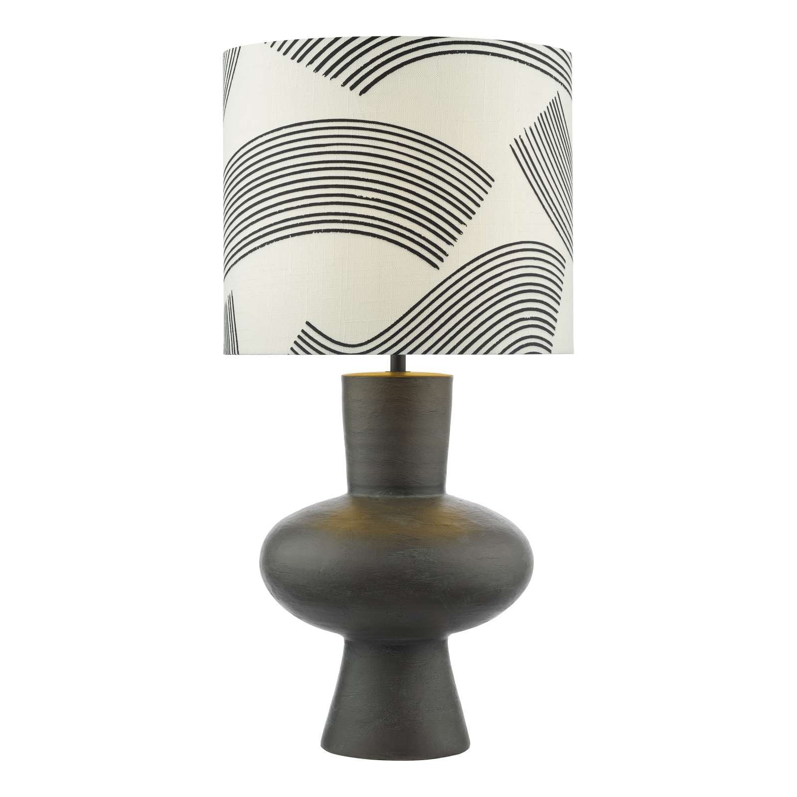 Miho Table Lamp Black/Bronze with Shade