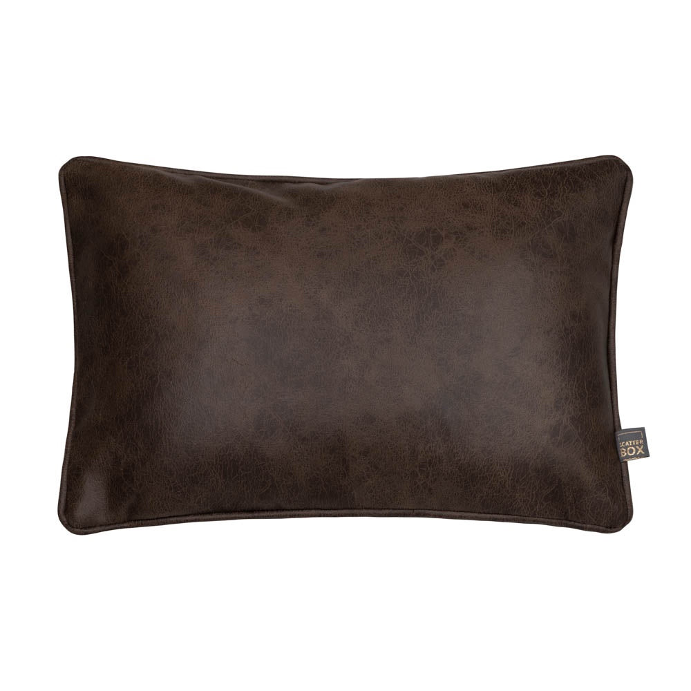 Scatterbox  Nanouk Vegan Leather Dark Brown Cushion