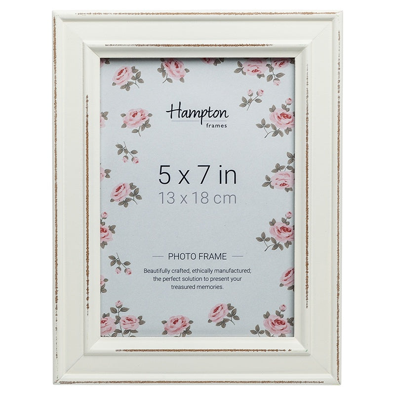 Paloma 5x7 White Picture Frame