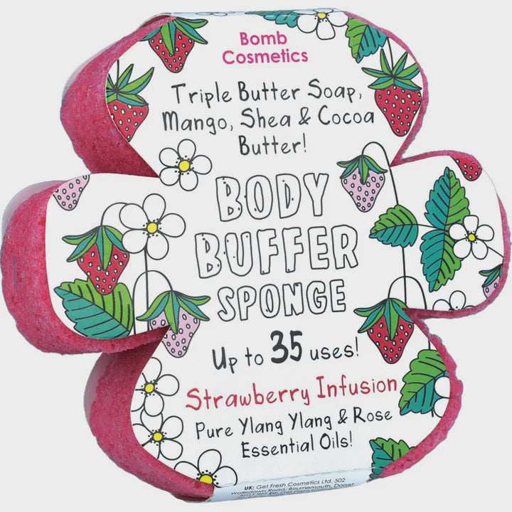 Strawberry Infusion Body Buffer Sponge