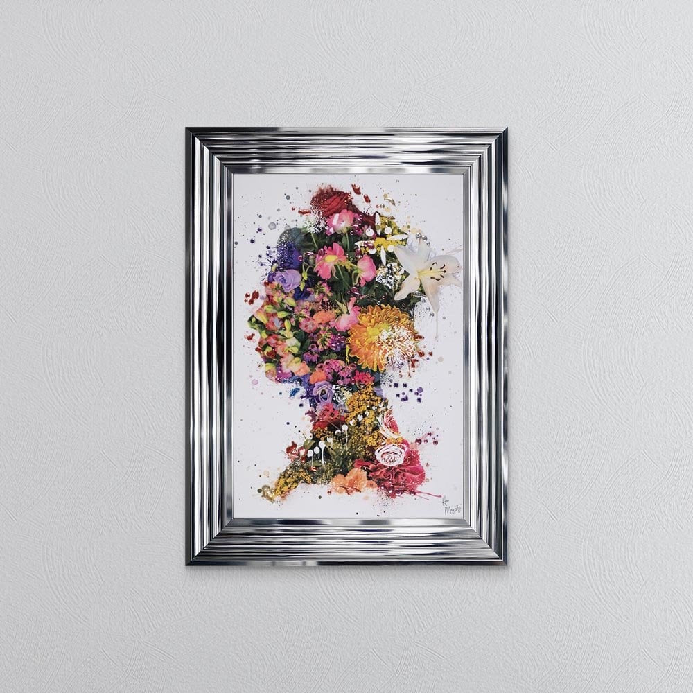 Her Majesty Floral  55 cm x 75 cm Picture