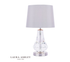 Laura Ashley Humby touch Lamp LA3756244-Q Crystal and Polished Nickel With Shade