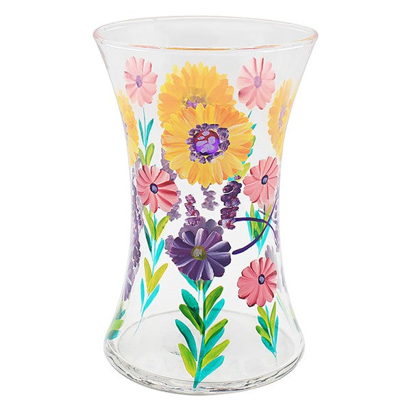 Flower Vase Glass Sunflowers