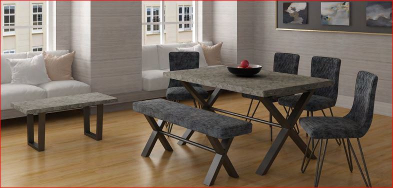 Classic Fusion Stone Small Dining Table FSDT150ST