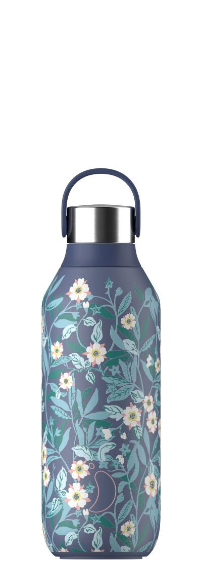 Chillys Series 2 Liberty 500ml Bottle - Brighton Blossom Whale Blue