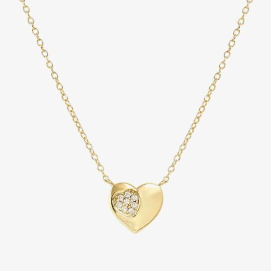 Nomination Gold Heart Petit Sparkle Necklace