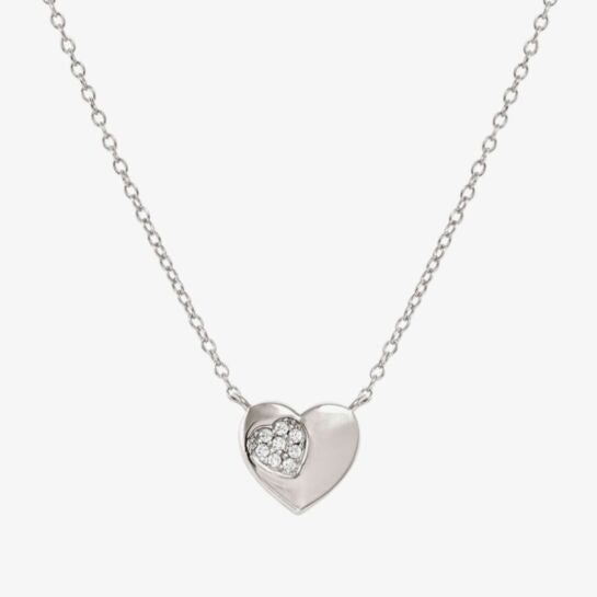 Nomination Silver Heart Petit Sparkle Necklace