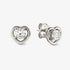 Nomination  Cosmic Love Heart Silver Earrings