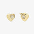 Nomination Gold Heart Petit Sparkle Earrings