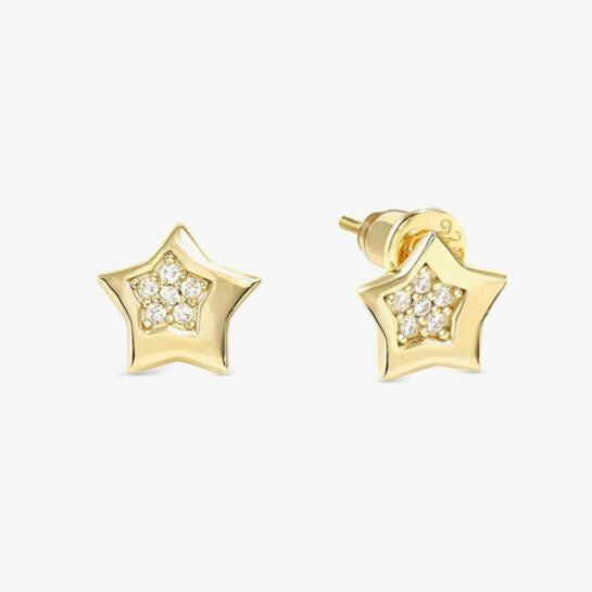 Nomination Gold Star Petit Sparkle Earrings
