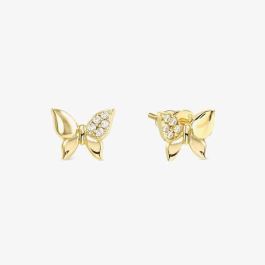 Nomination Gold Butterfly Petit Sparkle Earrings