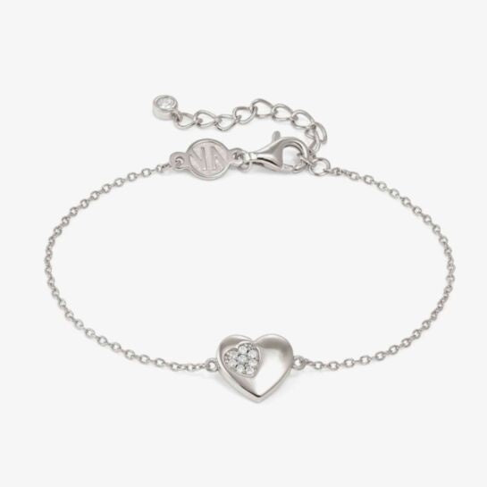 Nomination Silver Heart Petit Sparkle Bracelet