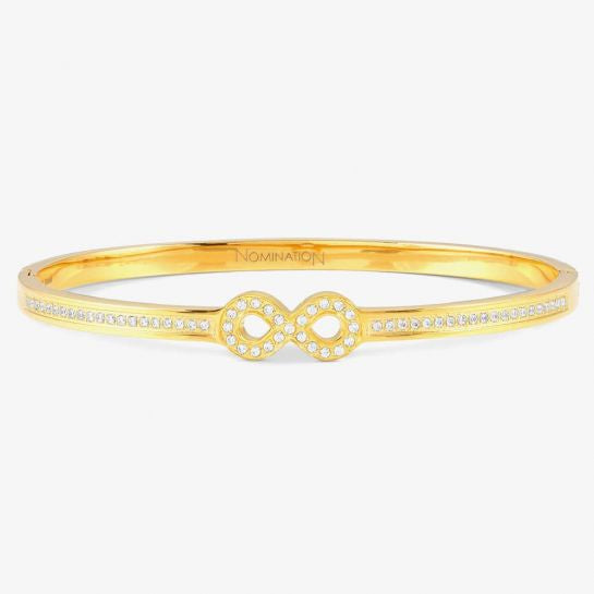 Nomination Pretty Bangles Infinity Large Gold Bangle