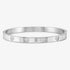 Nomination Pretty Bangles Heart Large Silver Bangle