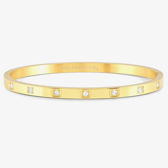 Nomination Pretty Bangles Studded Medium Gold Bangle