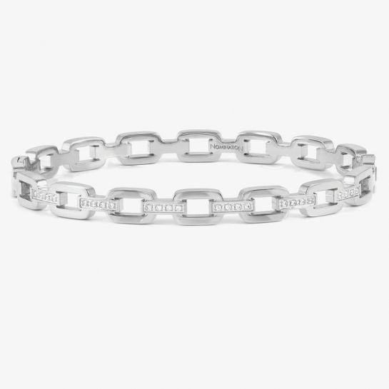 Nomination Pretty Bangles Chain Large Silver Bangle