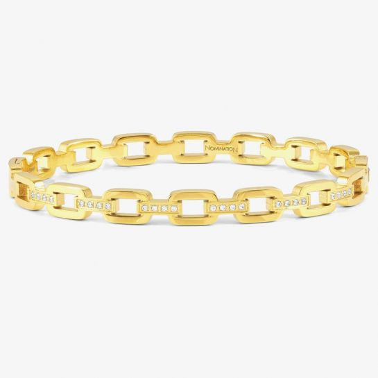 Nomination Pretty Bangles Chain Large Gold Bangle